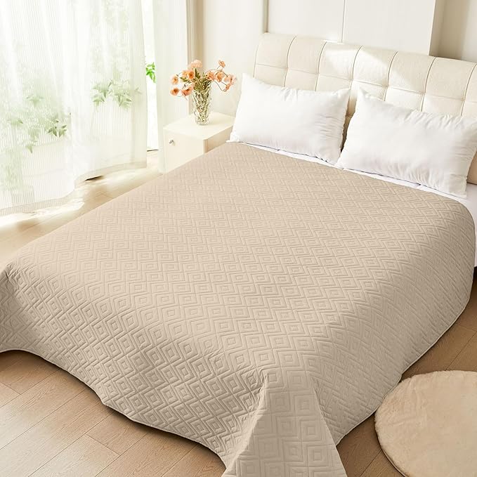 hyha Waterproof Dog Blanket, Soft Dog Bed Cover Pet Blankets, Waterproof Sofa Couch Cover for Dogs Washable, Reversible Pet Couch Covers for Sofa Furniture (82x102 Inch, Taupe/Taupe)