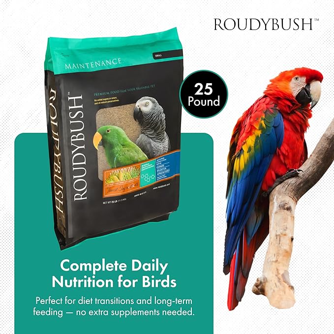 RoudyBush Daily Maintenance Bird Food, Small, 25-Pound (225SMDM)