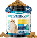 Hemp Cat Calming Treats, 200 Treats Calming Chews for Cats for Anxiety & Stress Relief, Calming Treats for Cats with Hemp Oil, Melatonin Cat Calming Chews for Stress | Sleep | Separation
