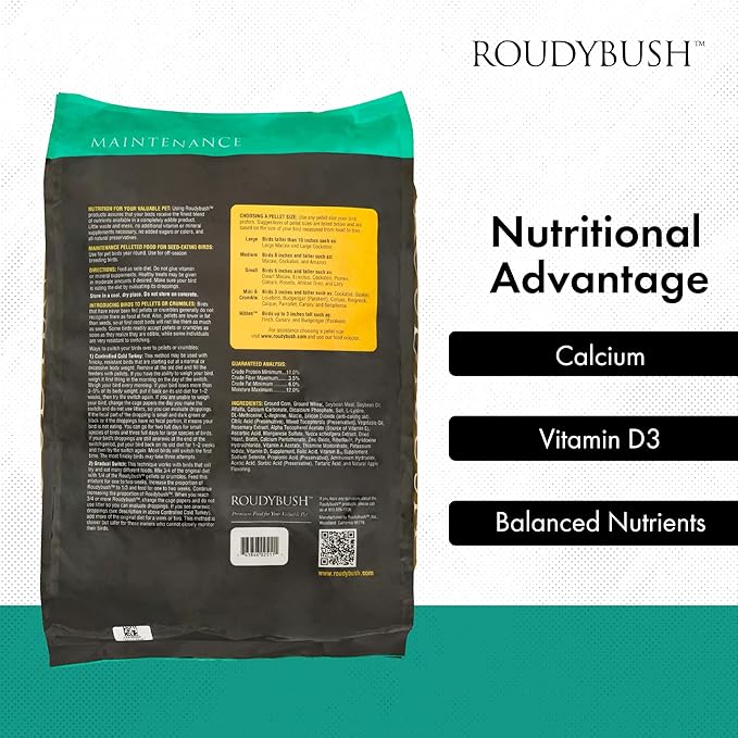 RoudyBush Daily Maintenance Bird Food, Mini, 25-Pound (225MIDM)