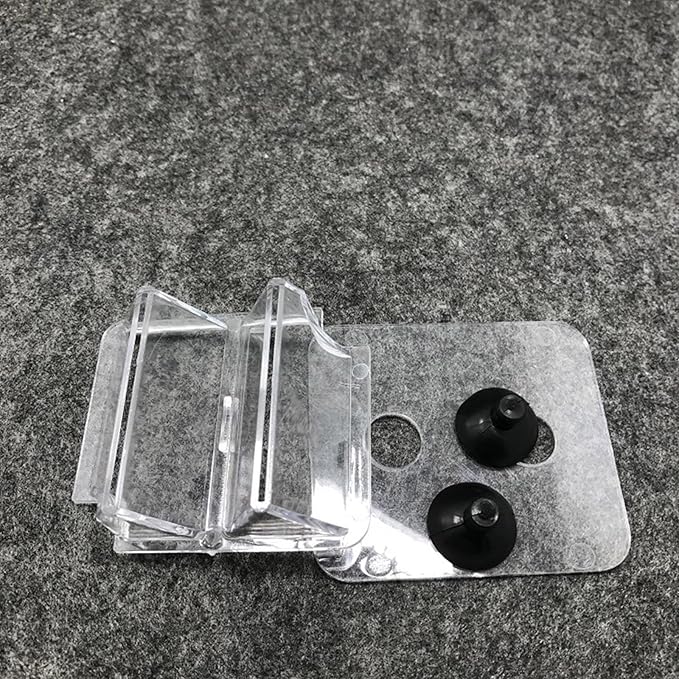 Suspended Double Compartment Fish Breeding Tanks Clear Incubator Box Set of 2 for Fry and Shrimp Hatching Breedinig Use Fish Isolation Container