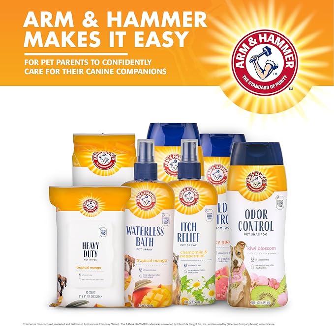 Arm & Hammer for Pets Super Deodorizing Dog Spray with Baking Soda for Odor Control, Freshens Coat Between Baths, pH Balanced Formula for Dogs, 8 Fl Oz - 6 Pack