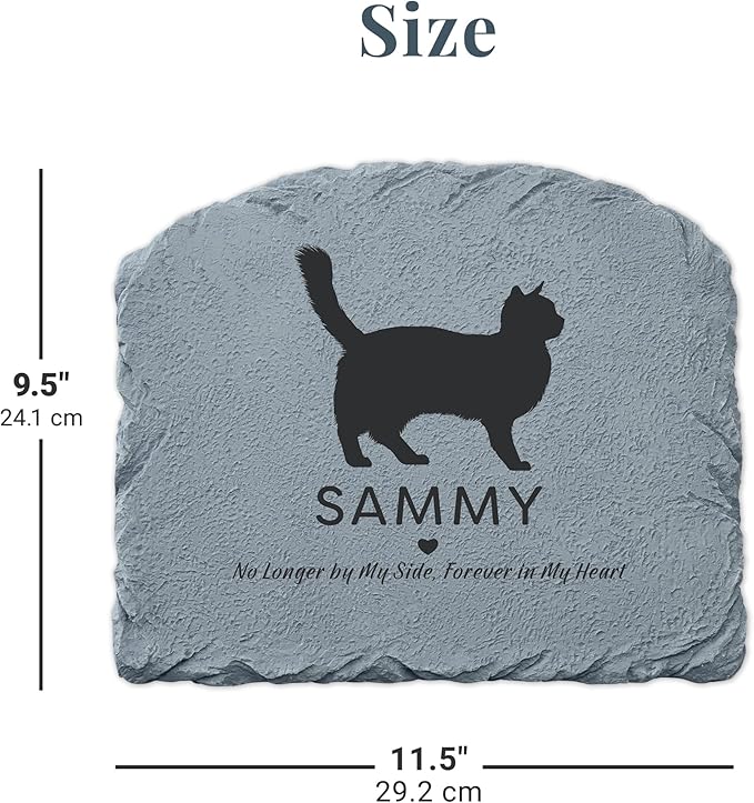 Let's Make Memories Personalized Memorial Garden Stone - Pet Silhouette - in Loving Memory - Dog