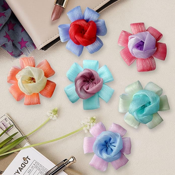 6Pcs Dog Collar Accessories, Floral Charms Decorations for Cats and Dogs