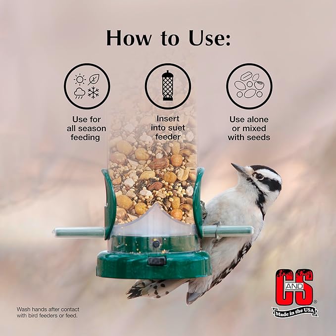 C&S Woodpecker Suet Nuggets 27 Ounces, 6 Pack