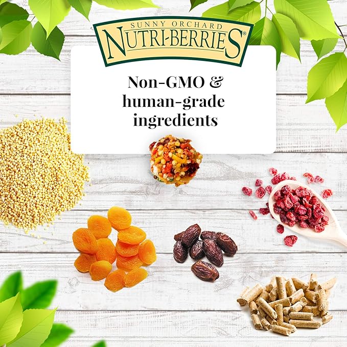 LAFEBER'S Sunny Orchard Nutri-Berries Pet Bird Food, Made with Non-GMO and Human-Grade Ingredients, for Parrots, 14 lb