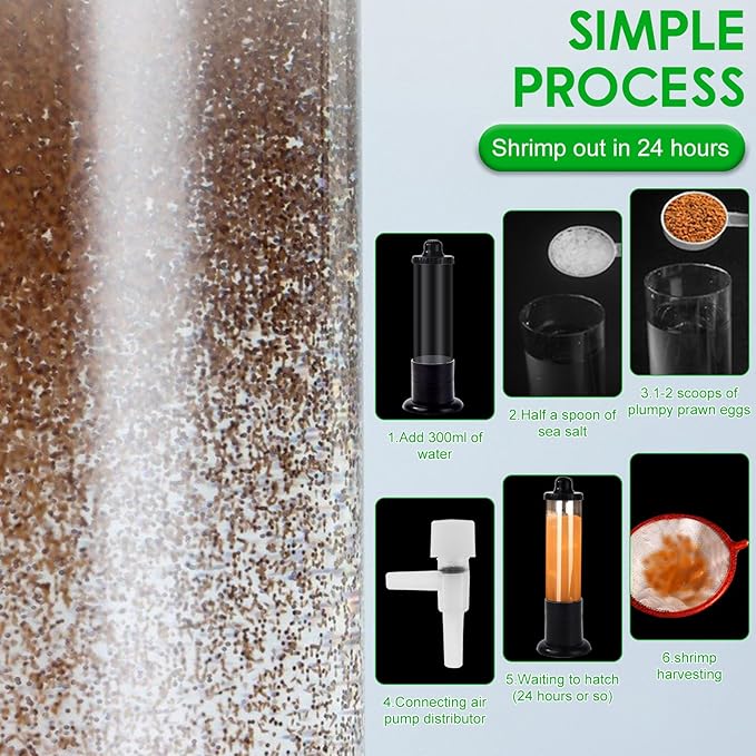 US Brine Shrimp Hatchery Kits Safe Reusable Brine Shrimp Eggs Incubator Set Multifunctional Artemia Hatchery DIY Aquarium Fish Tank Hatch Tool for Brine Shrimp(Style 1)
