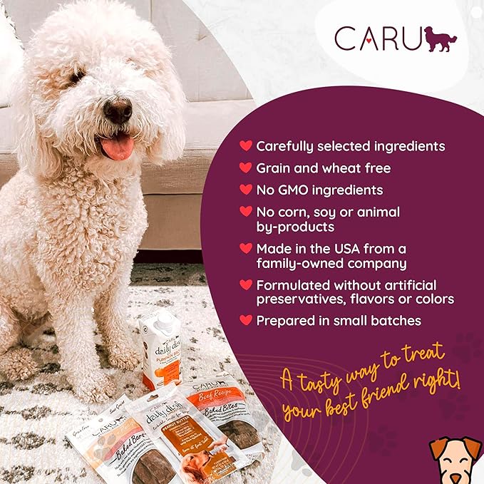 CARU - Soft 'n Tasty Baked Bites - Chicken Bites Dog Treats - Flavorful Training Treats - 4 oz
