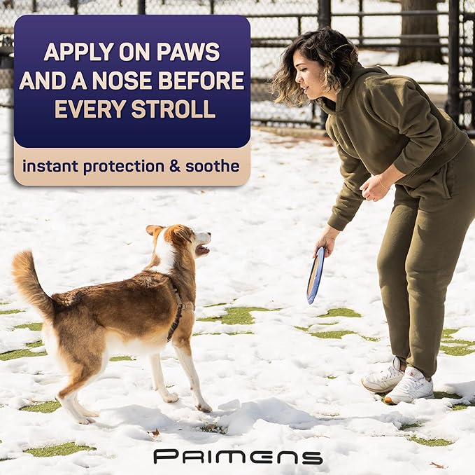 Dog Paw Balm Natural Moisturizer for Dry Cracked Paws - Lick Safe Paw Cream Wax with Aloe Vitamin E - Winter Summer Protection Hot Pavement Snow Salt - Healing Nose Balm