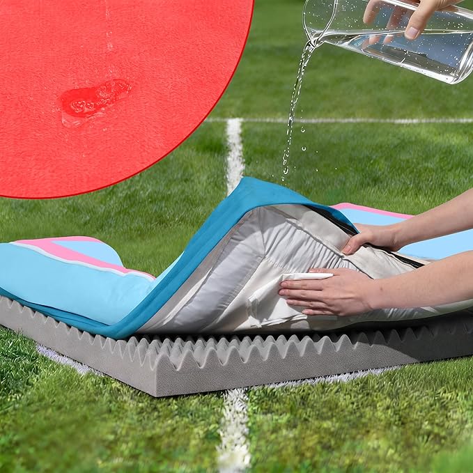 Comfort Expression Orthopedic Dog Bed for Extra Large Dogs 42x30 Inch, Waterproof Egg Crate Foam XL Pet Bed with Removable Bolsters, Dog Couch with Washable Cover & Non-Slip Bottom, Atlanta