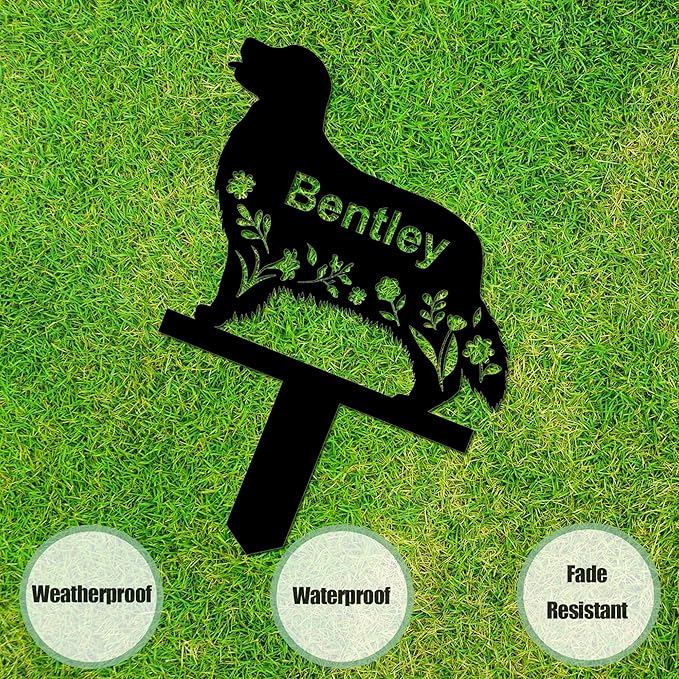 Personalized Dog Memorial Stake, Dog Grave Marker, in Memorial of Dog, Dog Loss Gift, Dog Name Sign Pet Sympathy Gift