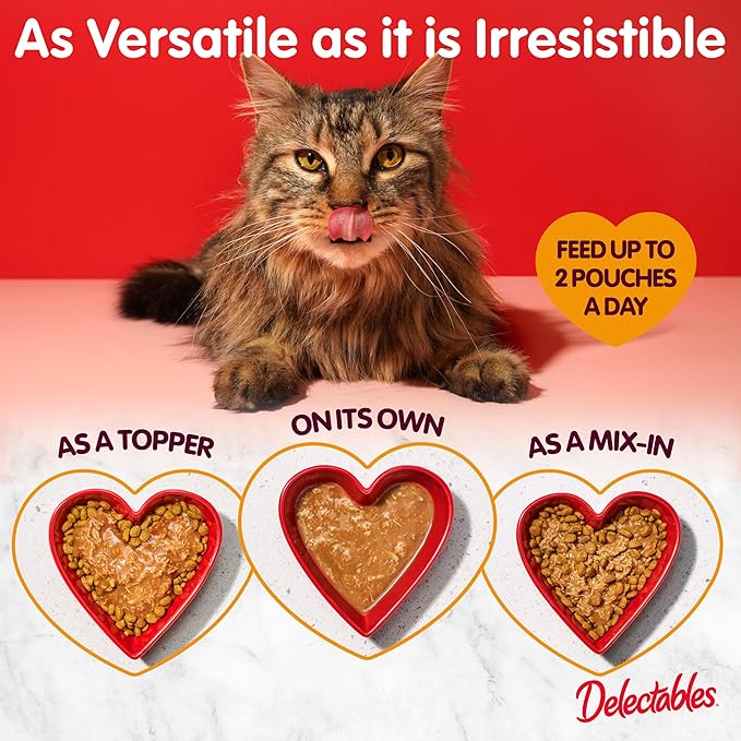 Hartz Delectables Stew Lickable Wet Cat Treats for Adult & Senior Cats, Chicken & Veggies, 1.4 Ounce (Pack of 12) (Packaging may vary)