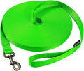 HIKISS Long Dog Leash Obedience Recall Training Agility Lead with Thickening Material for Large Dog - 15ft 20ft 30ft 50ft 100ft Training Leash(Green 100ft)