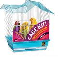 Prevue Hendryx Pet Products 91110 Double Roof Bird Cage Kit, Blue/White, 3/8'