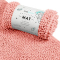 CatGuru Cat Litter Mat, Medium, Extra Large, XXL, Waterproof Litter Box Mat, Non Slip Kitty Litter Mat, Machine Washable Litter Trapping Mat, Soft Litter Tray, Cat Stuff (XL, Coral/Heavy-Duty)
