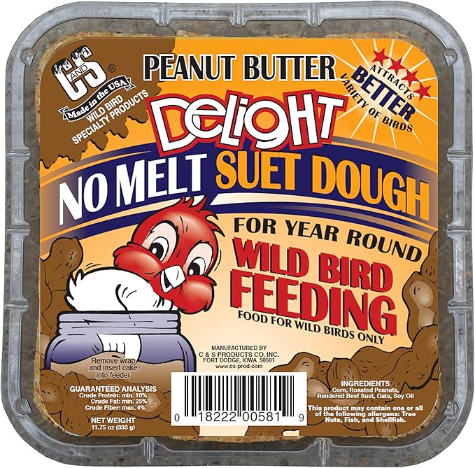 C&S Peanut Butter Delight Suet, 11.75-Ounce