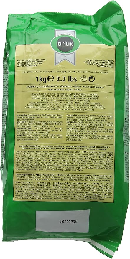Versele-Laga Orlux Beo Patee Mynah Food 1Kg 1000G