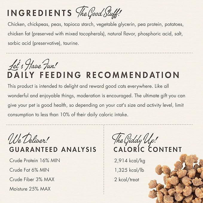 Fromm PurrSnackitty Chicken Flavor Snackitties Treats - Premium Soft & Savory Cat Treats - 3 oz