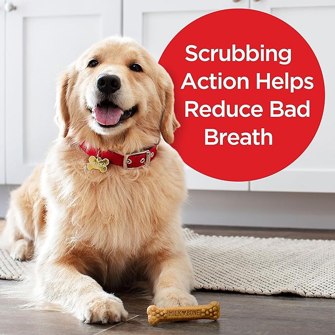 Milk-Bone Brushing Chews Original Chicken Flavor Daily Dental Dog Treats, Large, 33.7 Oz. Bag