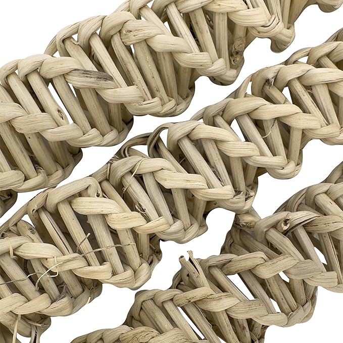 5308 Pk4 Large Vine Twists - Natural Handwoven Vine Ladder Bird Foot Toys, Easy to chew and Break, Lots of Small Vine Pieces, Stick Treats Inside, Great for Sm & Med Size pet Birds Budgie Quaker