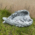 Personalized Garden Cat Memorial Stone - Peaceful Sleeping Kitten Angel Statue for Garden, Remembrance, cat memorial for graver and Loss - Pet Sympathy Gift，Cat Outdoor Memorial Gifts Gifts for Kitty