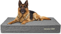 The Dog’s Bed Orthopedic Memory Foam Dog Bed Mattress, Linen Fabric, Grey Linen, XL, 6-Inch