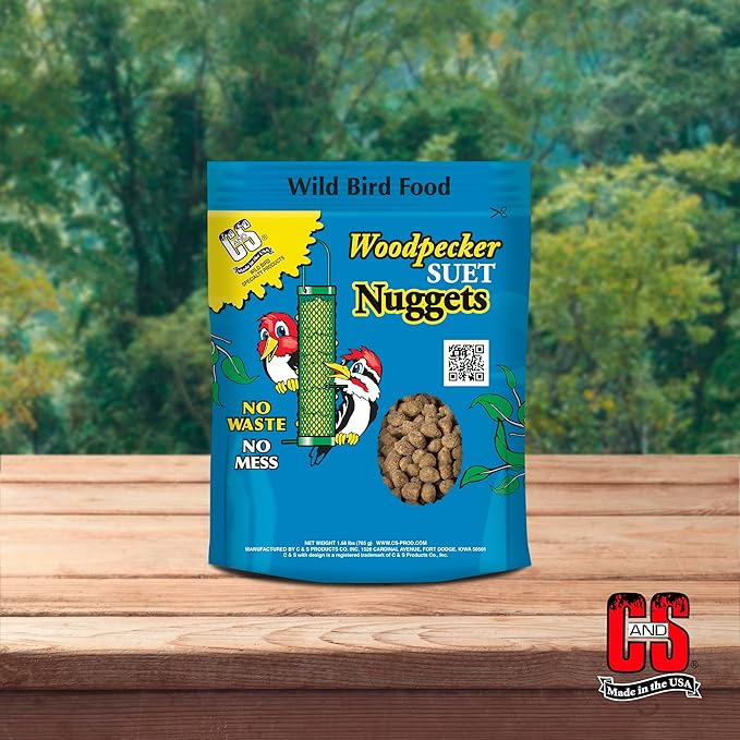 C&S Woodpecker Suet Nuggets 27 Ounces, 6 Pack