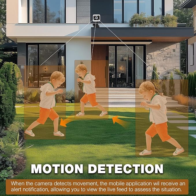 2K Mini Wireless Security Camera, Indoor Home WiFi Camera, Night Vision, Motion Detection, Pet Monitor & Elderly Care, WiFi 6(2.4G Only), Multi-User Sharing, White