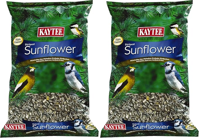 Kaytee Striped Sunflower Wild Bird Food 5 Pounds (Pack of 2)