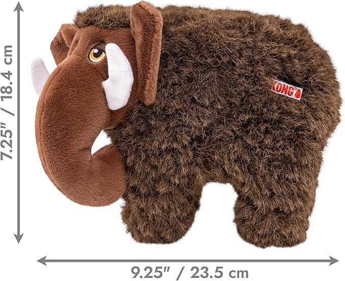KONG Toughz Durable Plush Dog Toy - Long-Lasting Soft Chew Toy for Aggressive Chewers, Safe & Interactive for Dogs (Mammoth)
