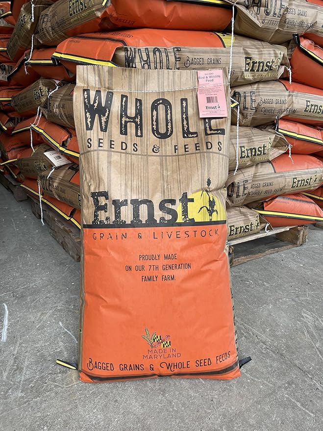 Ernst Grain & Livestock Cracked Corn, Non-GMO – Perfect Feed for Ducks, Squirrels, Chickens, Ducks, Deer, Rabbits, Geese, and More! (46 lb)