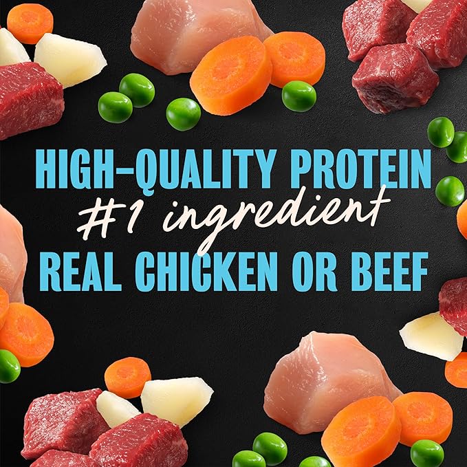 Cesar Home Delights Adult Wet Dog Food, Slow Cooked Chicken & Vegetables Dinner in Sauce and Beef Stew Variety Pack, 3.5 oz. Easy Peel Dog Food Tray, 12 Count (Pack of 2)
