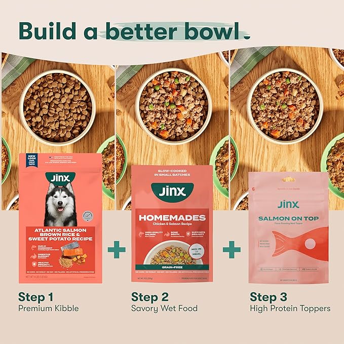 Jinx Premium Senior Dog Food Dry - Real Chicken, Brown Rice & Sweet Potato Kibble with Antioxidants for Immune Support & Whole Grains for Digestive Support - No Fillers - 4lb