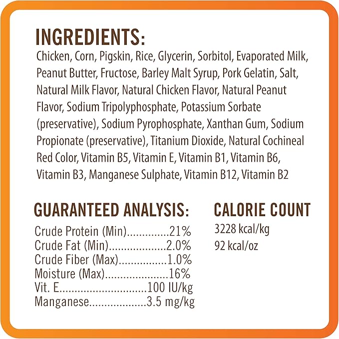 NutriChomps Dog Chews, 5 inch Twists, Real Chicken, Peanut Butter and Milk Flavors, 15 Count, Easy to Digest, Rawhide Free Dog Treats, Long Lasting, Vitamin and Mineral Enriched
