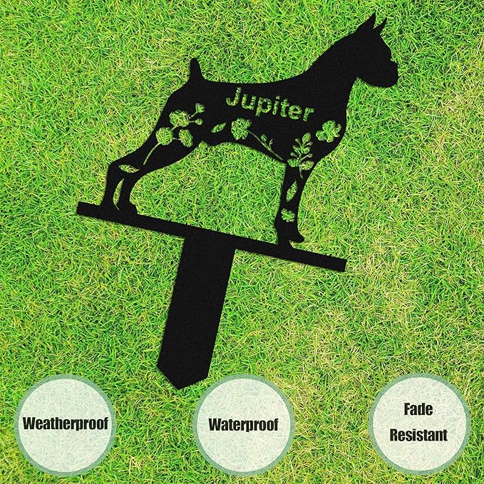 Personalized Dog Memorial Stake, Dog Grave Marker, in Memorial of Dog, Dog Loss Gift, Dog Name Sign Pet Sympathy Gift