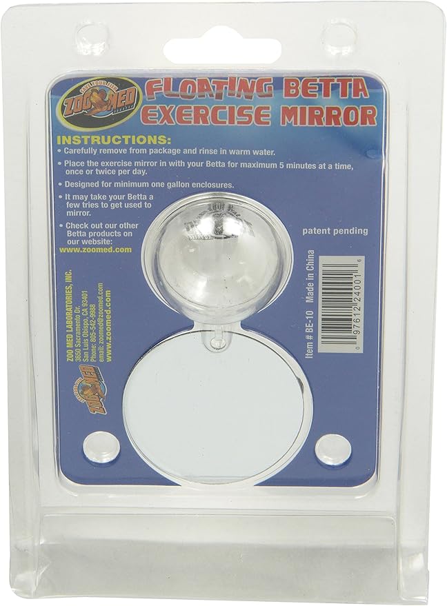 Zoo Med Floating Betta Exercise Mirror White 2 oz.