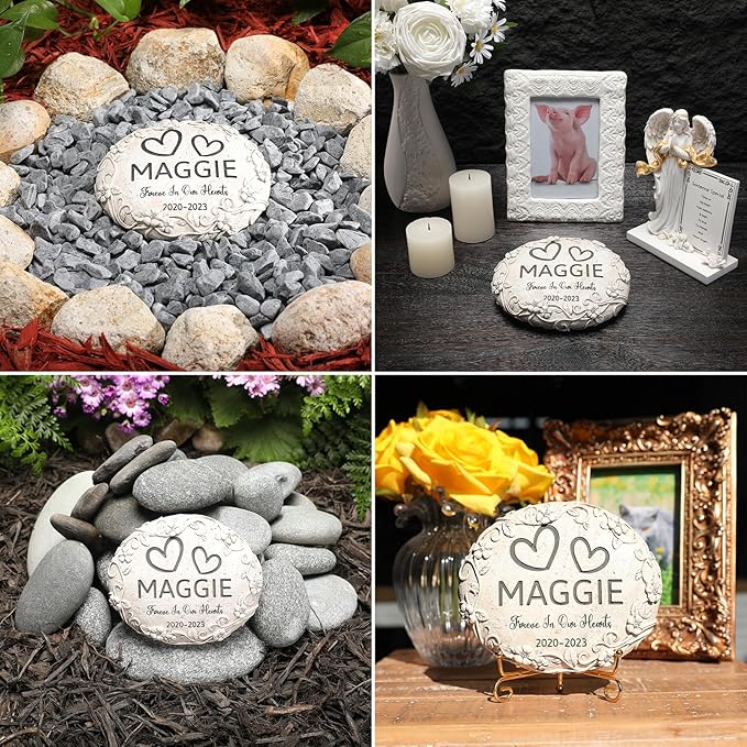 Personalized Pig Memorial Stone, Pet Grave Marker Pig, Pig Headstone, Pig Tombstone, Pig Gravestone, Pig Memorial Gifts