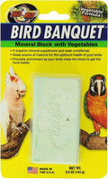 Zoo Med Mineral Block With Vegetables Bird Banquet, 5-Ounce