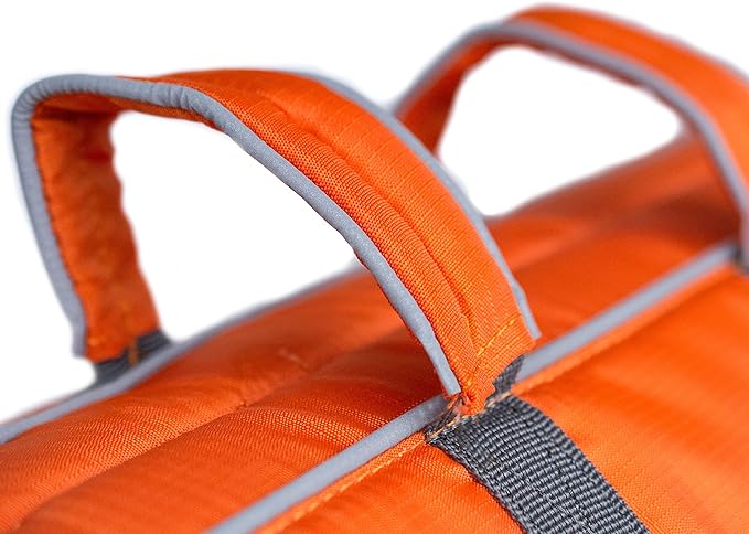 Outward Hound Granby Splash Orange Dog Life Jacket, XL