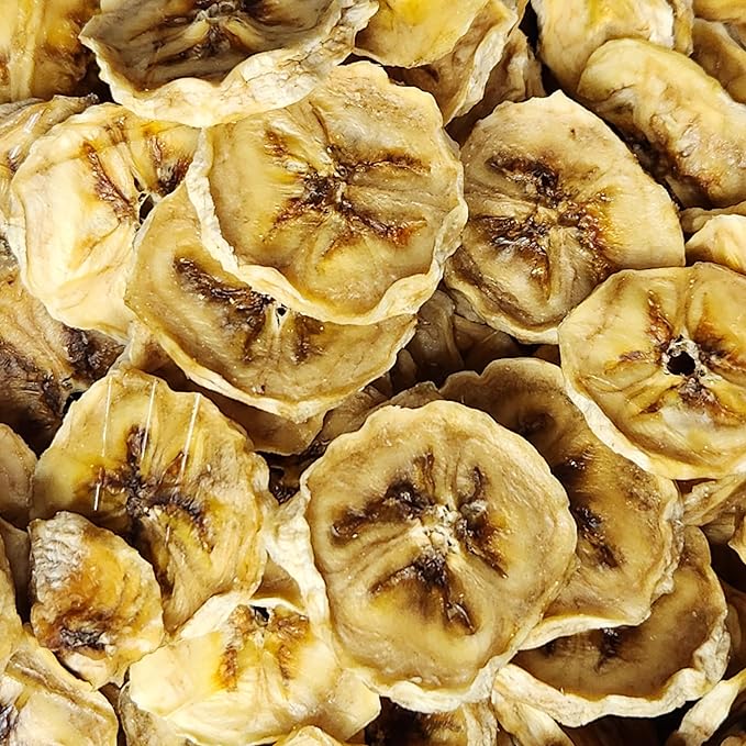 Dehydrated Banana Chips | Treats for Pet Parrots, Birds, Dogs, Hamsters, Guinea pigs, Ferrets, etc. | Small Business | Handmade (2 Ounces)