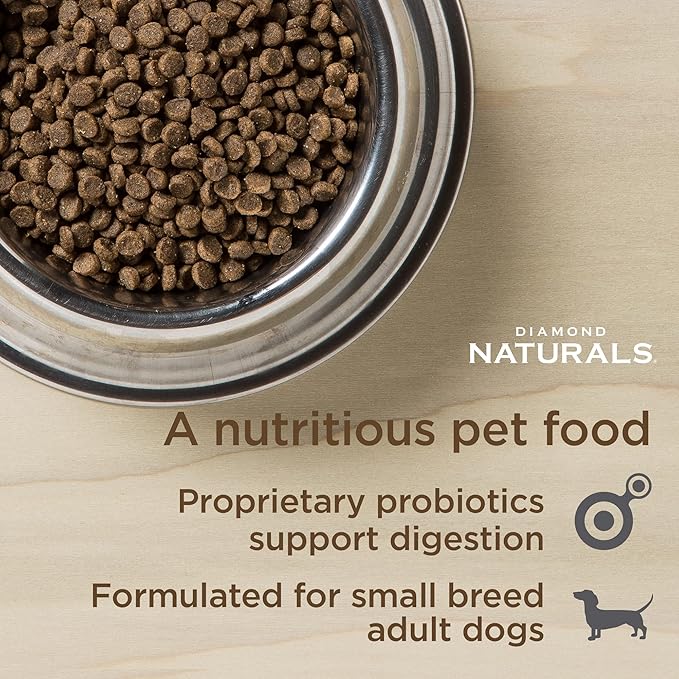 Diamond Naturals Small Breed Lamb and Rice Formula Adult Dry Dog Food with Quality Lean Protein from Real Lamb, Specially for Small Breed Dogs 6lb