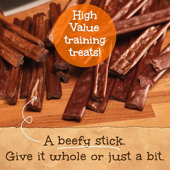 Happy Howie's Woof Stix - Healthy Dog Treats, Flavorful Slow Cooked Beef Stick, Natural Ingredients, Hormone Free - Beef, (Pack of 3)