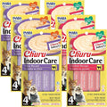 INABA Churu for Cats, Functional, Creamy Lickable Purée Cat Treat for Indoor Care and Hairball Control, 0.5 Ounces Each, 24 Tubes (4 per Pack), 2 Flavor Tuna and Chicken Variety Pack