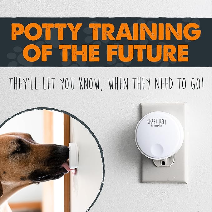 Mighty Paw Smart Bell 2.0 – Potty Training Button for Dogs & Puppies – Train Your Dog to Ring The Bell – Wireless Pet Communication (2 Button Pack)