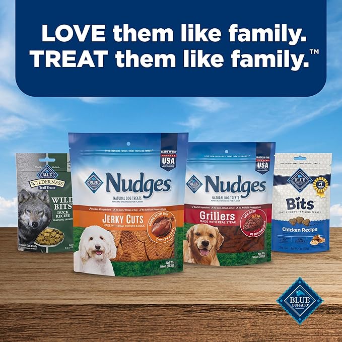 Blue Buffalo Nudges Jerky Cuts Natural Dog Treats Chicken Bag