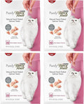 Fancy Feast Cat Treats - Natural Hand-Flaked Salmon - 40 Count Treats - Pack of 4 Pouches