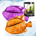 Aquarium Water Clarifier | Clear Cloudy Fish Tank Water Treatment, Safe for Freshwater & Saltwater Fish and Plants - Orange & Purple, 2 Pack