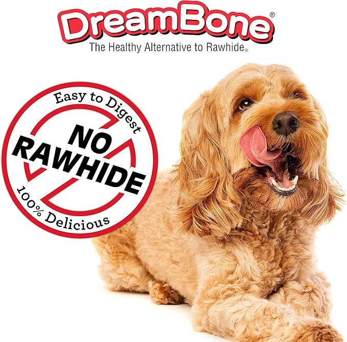 DreamBone Twist Sticks, Made with Real Chicken, Rawhide-Free Chews for Dogs, 50 Count (3 Pack)