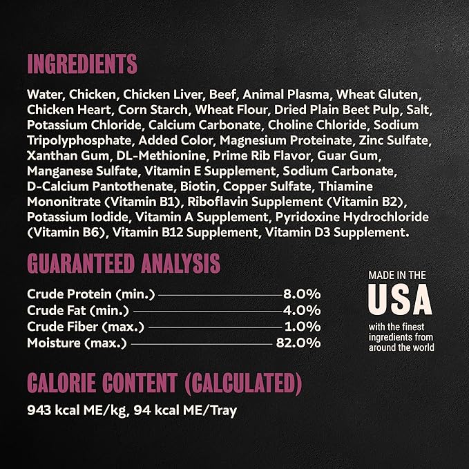 Cesar Filets in Gravy Adult Wet Dog Food Prime Rib Flavor, 3.5 oz. Easy Peel Dog Food Tray, 24 Count (Pack of 1)