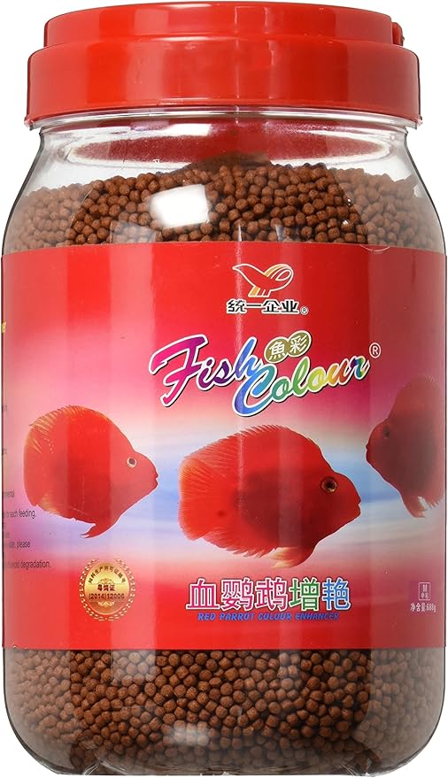 Fish Color Enhancing Red Parrot And Cichlid Fish Feed Food, Medium, 688 G